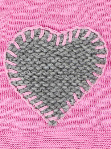 Döll Strickmütze in Pink/ Grau