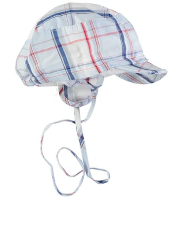Döll 2er-Set: Bindemütze in hellblau/ rot