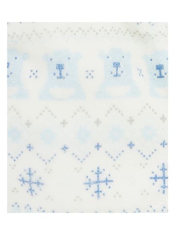 Döll Mütze in Creme/ Blau