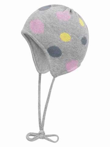 Döll Bindemütze in Grau/ Bunt