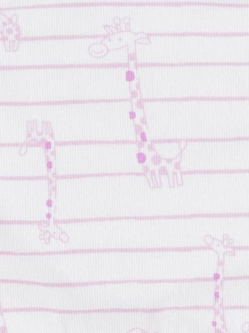 Döll Bindemütze in Weiß/ Rosa