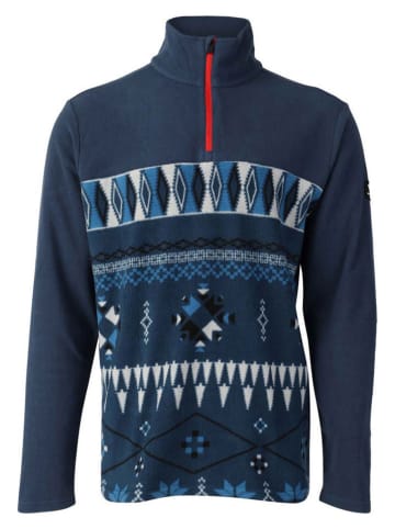 Brunotti Fleece trui "Pedro" donkerblauw