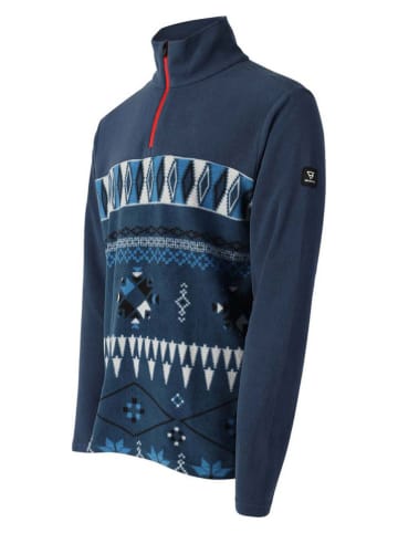 Brunotti Fleece trui "Pedro" donkerblauw