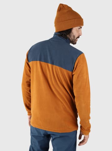 Brunotti Fleece vest "Scott" oranje/donkerblauw