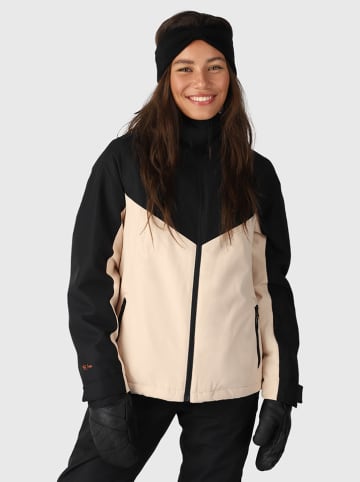 Brunotti Ski-/ Snowboardjacke "Kuba" in Beige/ Schwarz