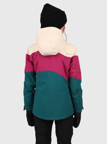 Brunotti Ski-/ Snowboardjacke "Phoenixy" in Creme/ Pink/ Petrol