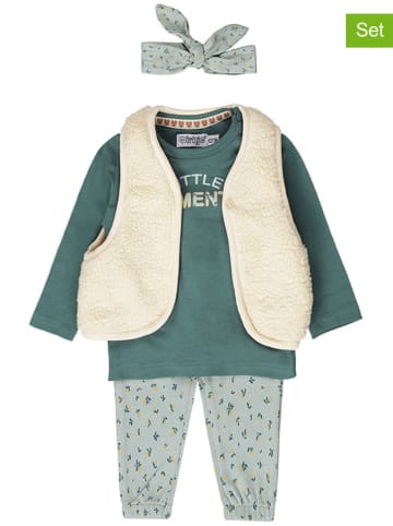 Dirkje 3-częściowy zestaw w kolorze kremowo-zielonym