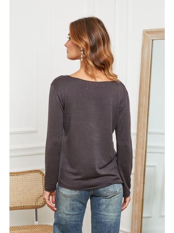 Joséfine Wollpullover "Abi" in Anthrazit