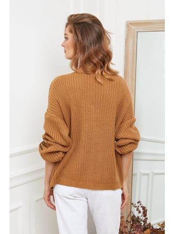 Joséfine Cardigan "Beegees" in Hellbraun