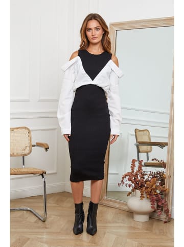 Joséfine Jurk "Curben" zwart/wit