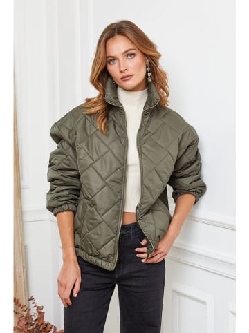 Joséfine Doorgestikte jas "Demi" kaki