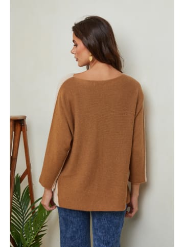 Joséfine Sweter "Dorog" w kolorze beżowo-jasnobrązowym