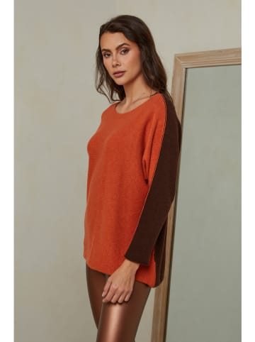 Joséfine Trui "Dorog" oranje/donkerbruin