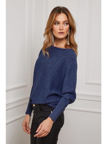 So Cachemire Trui "Jackson" donkerblauw