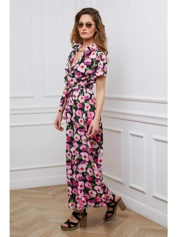 Joséfine Kleid "Kendra" in Schwarz/ Rosa