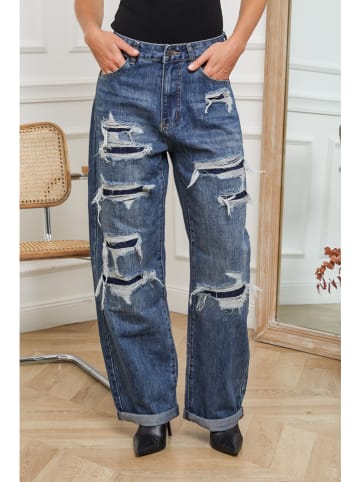 Joséfine Spijkerbroek "Pulen" - comfort fit - blauw