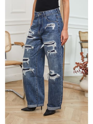 Joséfine Spijkerbroek "Pulen" - comfort fit - blauw