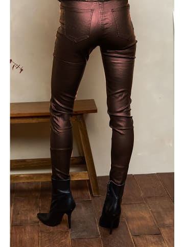 Joséfine Kunstleren broek "Ramos" bruin