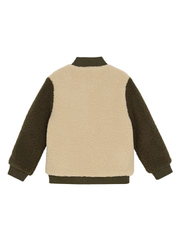 Noppies Fleecejacke in Beige/ Grün