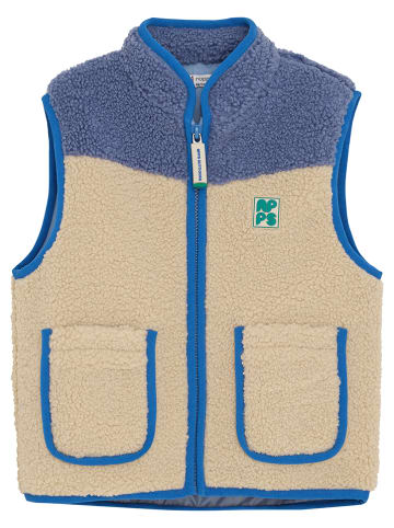 Noppies Fleeceweste in Beige/ Blau