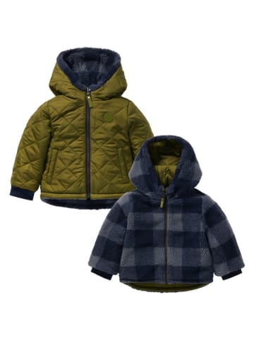 Noppies Wende-Steppjacke "Omachi" in Khaki/ Dunkelblau