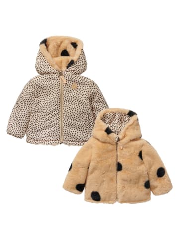 Noppies Dwustronna kurtka pikowana "Metairie" w kolorze beżowym