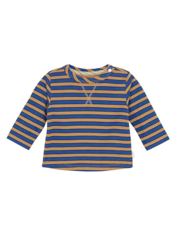 Noppies Longsleeve "Spicer" in Blau/ Hellbraun