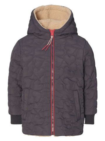 Noppies Omkeerbare doorgestikte jas "Nisko" antraciet/beige