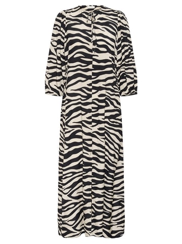 Kaffe Kleid in Creme/ Schwarz