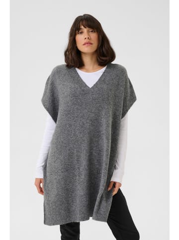 Kaffe Poncho in Grau