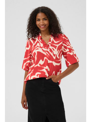 Kaffe Bluzka w kolorze koralowo-kremowym