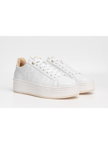Replay Leren sneakers wit