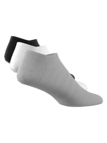 adidas Skarpety funkcyjne (3 pary) w kolorze białym, szarym, czarnym