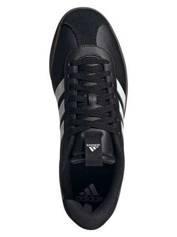 adidas Skórzane sneakersy "Court 3.0" w kolorze czarno-białym