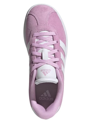 adidas Skórzane sneakersy "Court 3.0" w kolorze fioletowo-białym