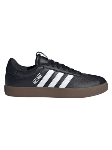 adidas Leder-Sneakers "Court 3.0" in Schwarz