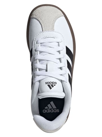 adidas Leder-Sneakers "Court 3.0" in Weiß/ Schwarz
