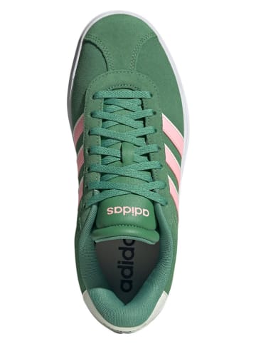 adidas Leder-Sneakers "Court Bold" in Grün/ Rosa