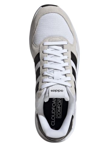 adidas Leren hardloopschoenen "Run 84" wit/zwart/beige