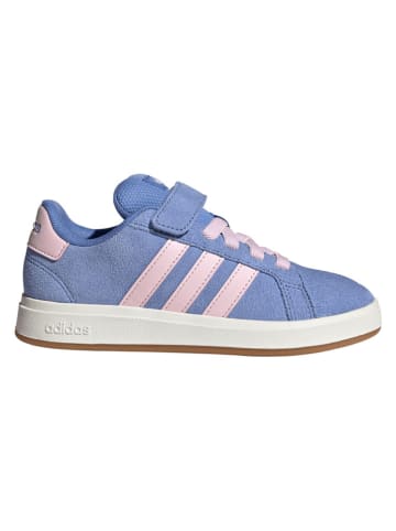 adidas Leder-Sneakers "Grand Court 00s" in Hellblau/ Rosa