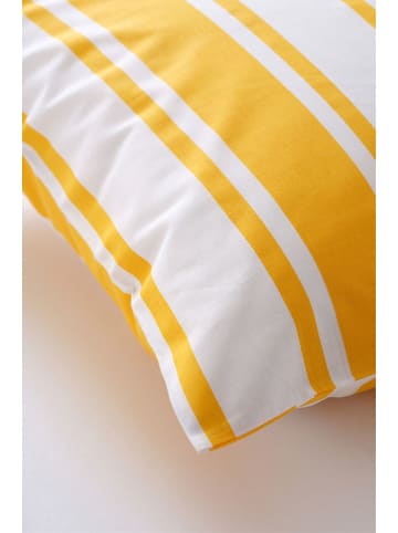 Jotex Poszewka "Debbie" w kolorze żółto-białym na poduszkę