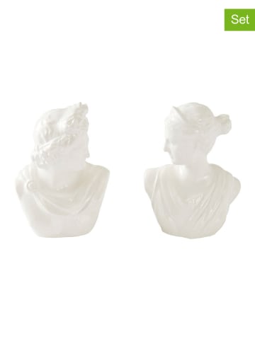 Jotex 2-delige set: zout- & peperstrooiers "Vita" wit - (L)9,5 cm