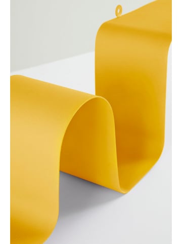 Jotex Regał ścienny "Caterpillar" w kolorze żółtym - 63,5 x 18,5 x 12 cm