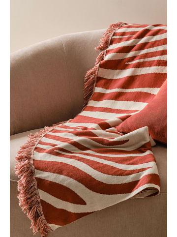 Jotex Bedsprei "Zia" crème/oranje