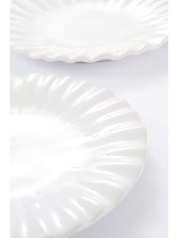 Jotex Talerze obiadowe (2 szt.) "Bonnie" w kolorze białym - Ø 26 cm