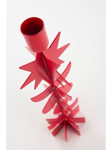 Jotex Kaarshouder "Bianca" rood - (H)35 x Ø 9 cm