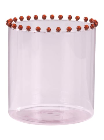 Jotex Windlicht ''Viola'' in Rosa - (H)16 x Ø 15 cm