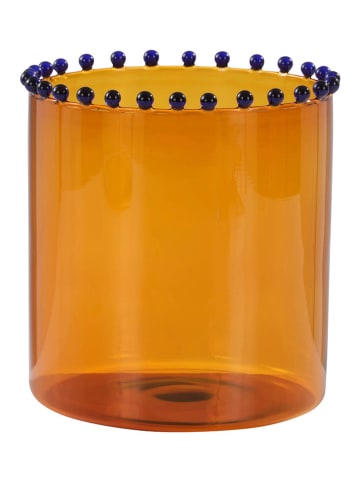 Jotex Windlicht "Viola" oranje - (H)16 x Ø 15 cm