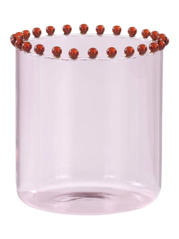 Jotex Windlicht ''Viola'' in Rosa - (H)13 x Ø 12 cm