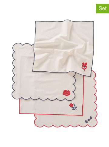 Jotex 4-delige set: servetten "Selja" wit